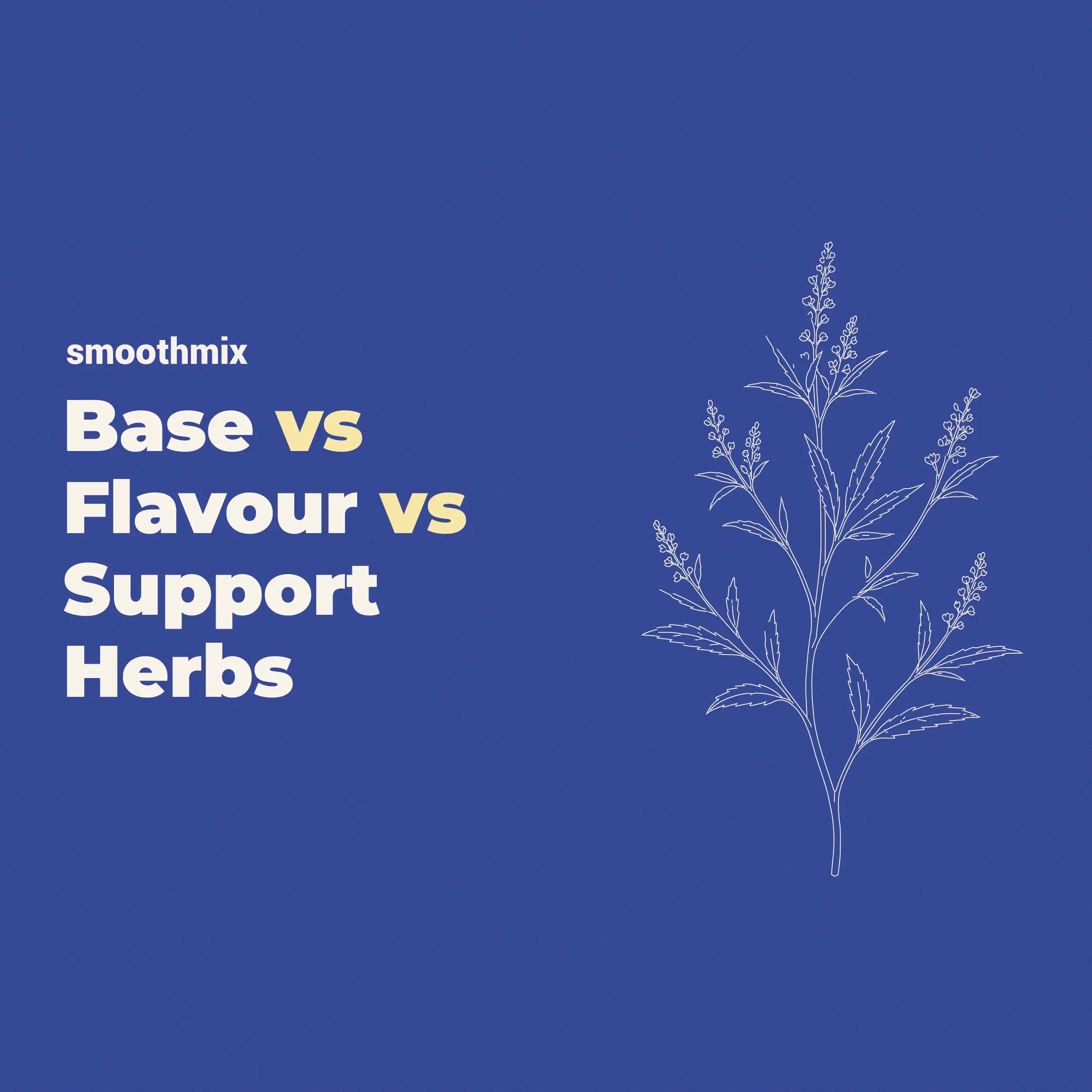 Base Herbs Vs Flavor Herbs Vs Support Herbs 