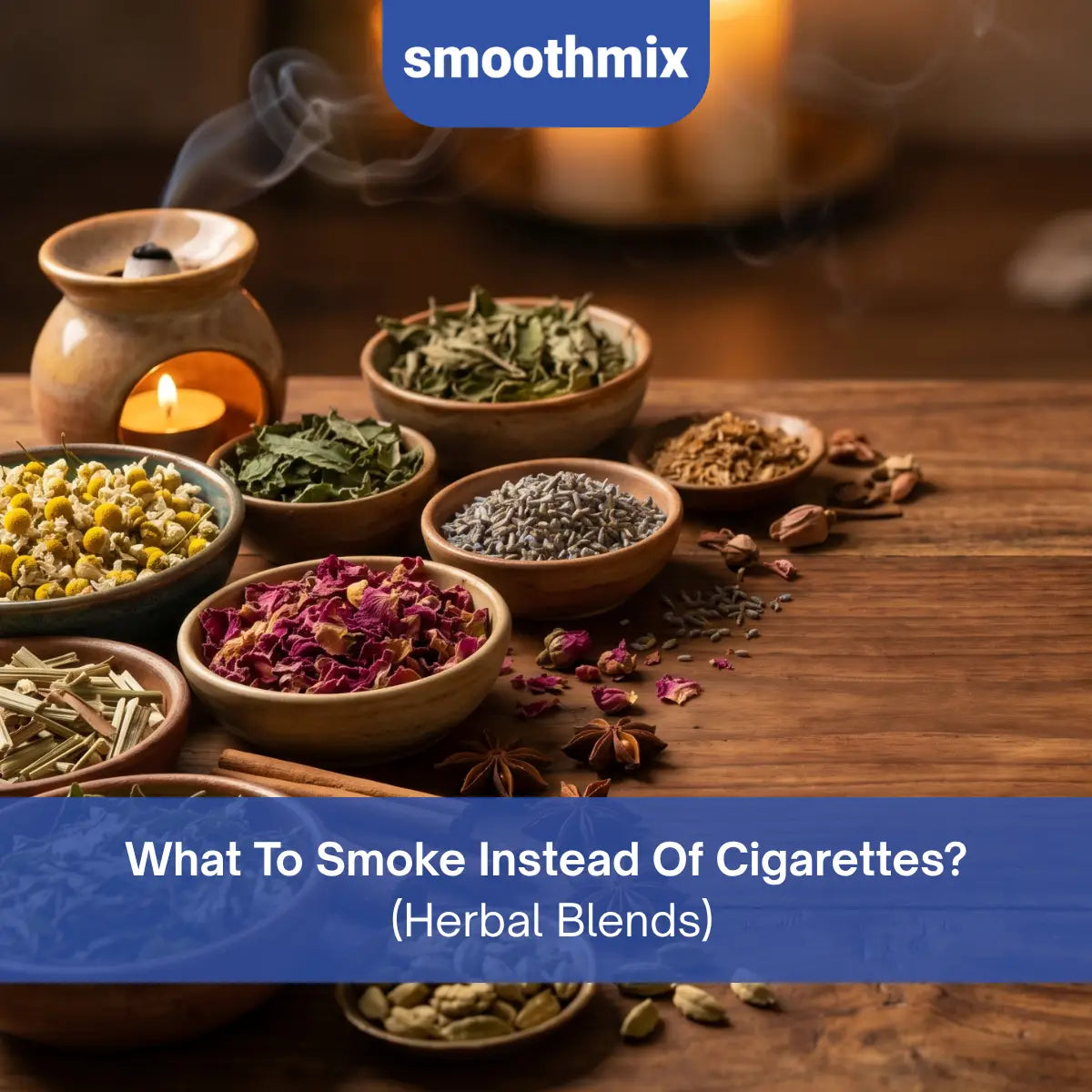 Instead Of Cigarettes you can smoke Herbal blends, vapes, hookah