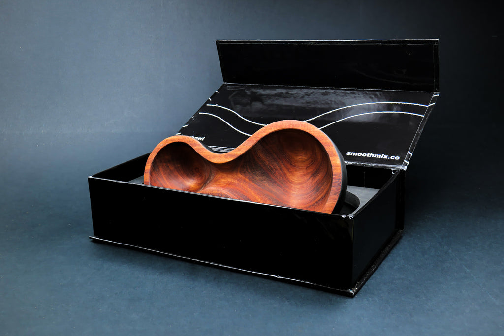 Smoothmix mixing bowl for herbal blends in a black box